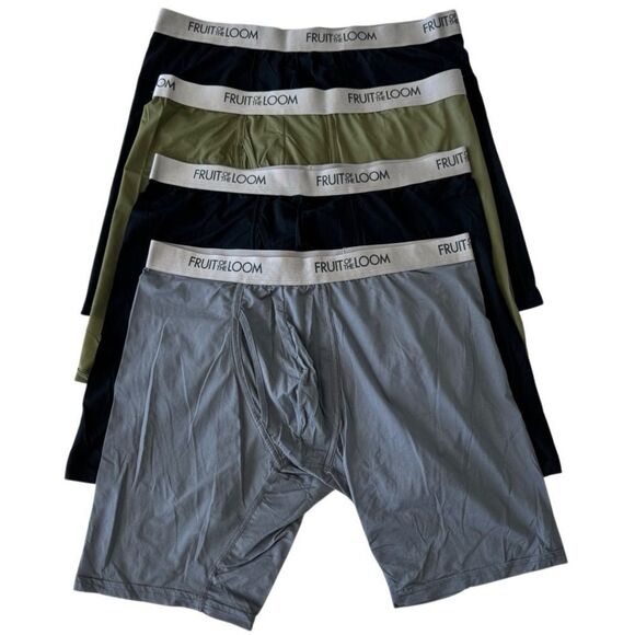 4 Fruit of the Loom EverLight Long Leg Boxer Briefs XL DISCONTINUED - Picture 6 of 8